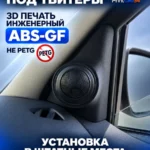 Подиумы в двери под твитеры, пищалки, динамики для Renault Logan 2 — фото 2 — Стандартные уголки в двери на Renault Logan ...