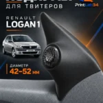 Подиумы двери под твитеры для RENAULT LOGAN 2005-2016 г. — Комплект подиумов под твитеры для автомобиля RENAULT LOGAN 2…