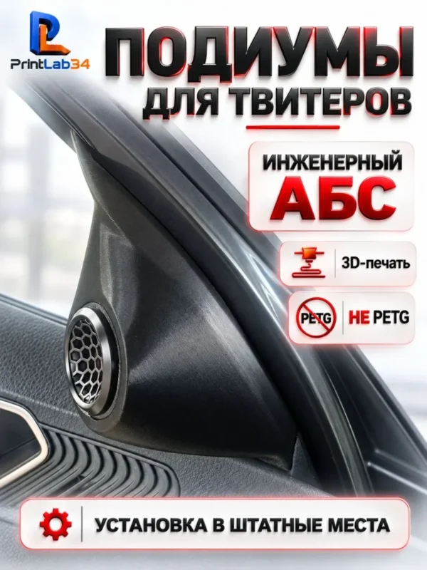 Подиумы в двери под твитеры, пищалки, динамики для VESTA NG — фото 2 — Стандартные уголки в двери на VESTA NG c 2023 года ...