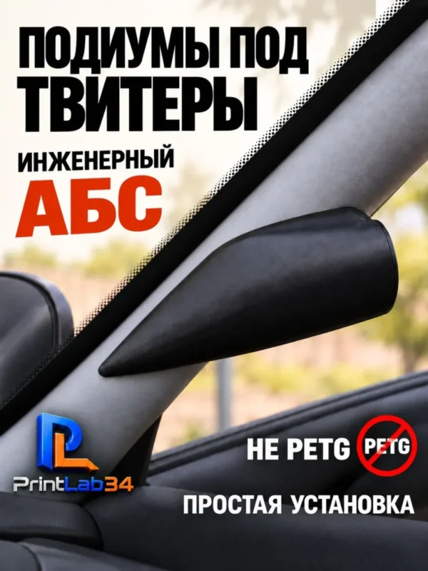 Основа подиумов под твитеры для LADA GRANTA (Классик) — фото 2 — Комплект подиумов на стойки под твитеры для автомобиля ЛАДА…