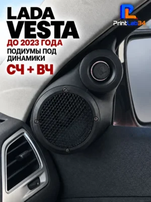 Основа подиумов под твитеры, динамики для Lada VESTA до 23г — Стандартные уголки в двери на VESTA до 2023 года выпуска под…