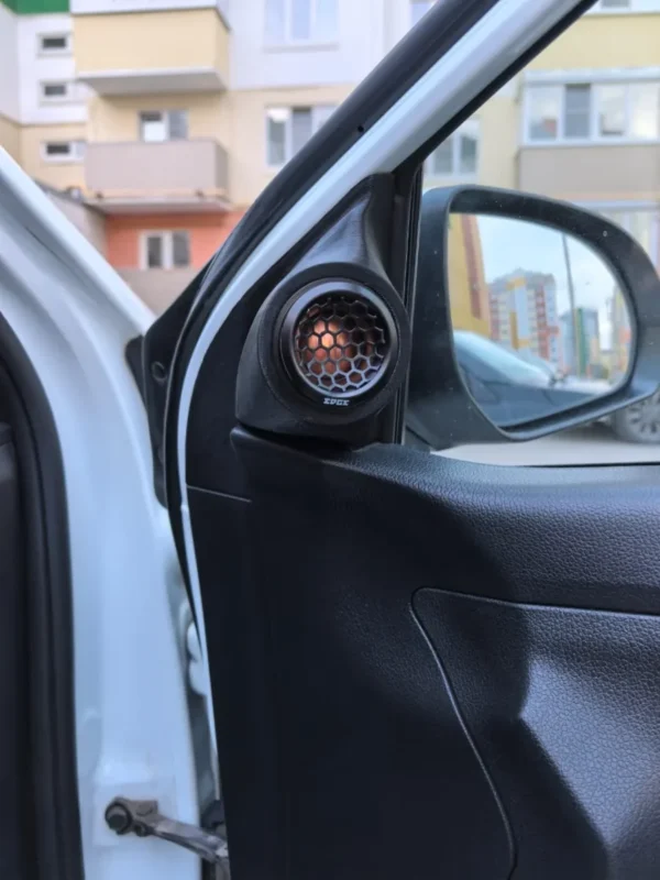 Подиумы в двери под твитеры, пищалки, динамики для KIA RIO 3. — фото 3 — Комплект подиумов под твитеры для автомобиля КИА ...